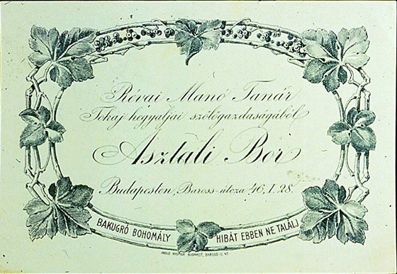 Old Tokaji Wine Labels