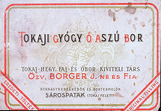 Old Tokaji Wine Labels