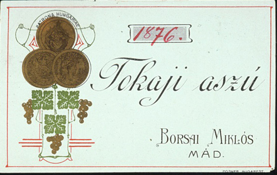 Old Tokaji Wine Labels