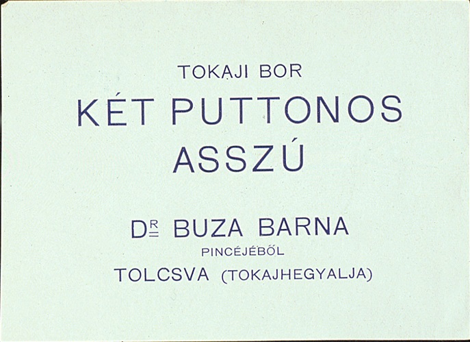 Old Tokaji Wine Labels