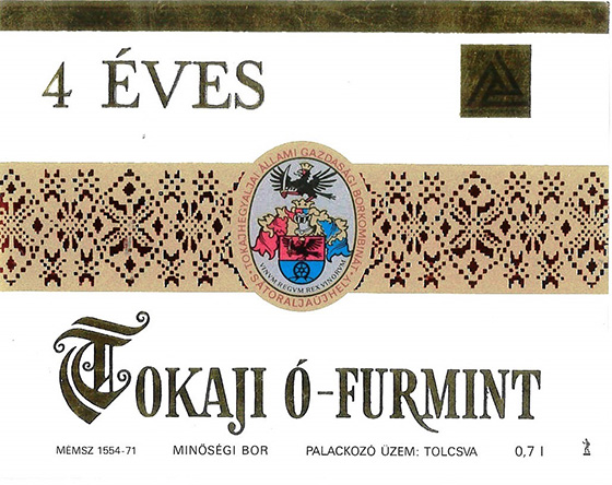 Old Tokaji Wine Labels