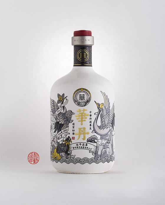 Well-done, Taoist "medicinal" wine branding