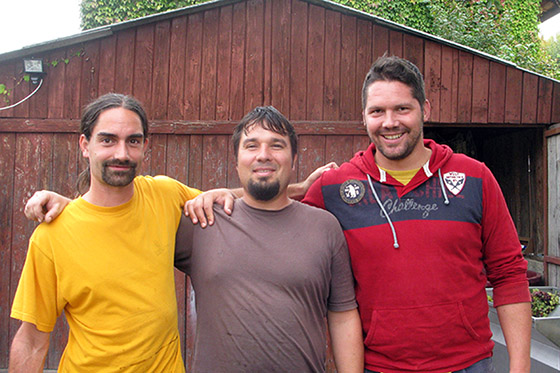 The group of young guns (Péter Tóth of Kőfejtő, Bálint Barcza and Tamás Kis of Somlói Vándor)