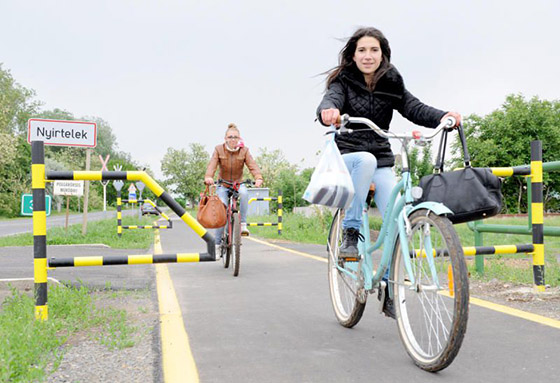 Bike road near Nyírtelek