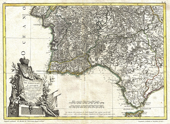 Algarve map from 1775