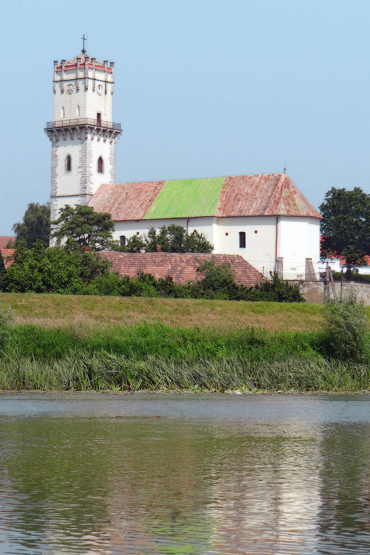The Catholic church in the village of Olaszliszka