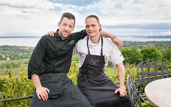 Zoltán Endrédi (Head Chef) and Roland Varga (Creative Chef)