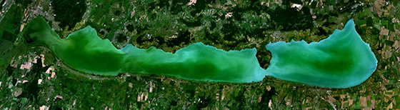 Satellite Image of Lake Balaton