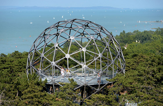 Spherical lookout in Balatonboglár