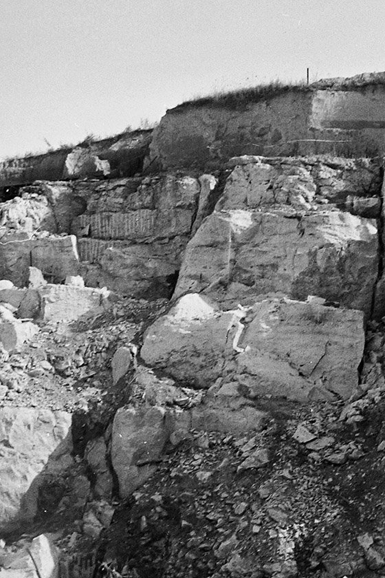 Limestone mine - photo by Fortepan