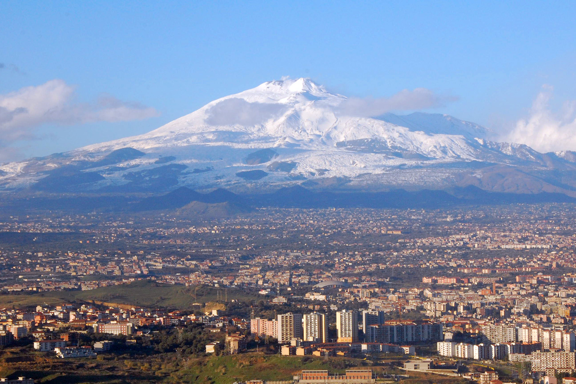 Etna with Catania in the foreground