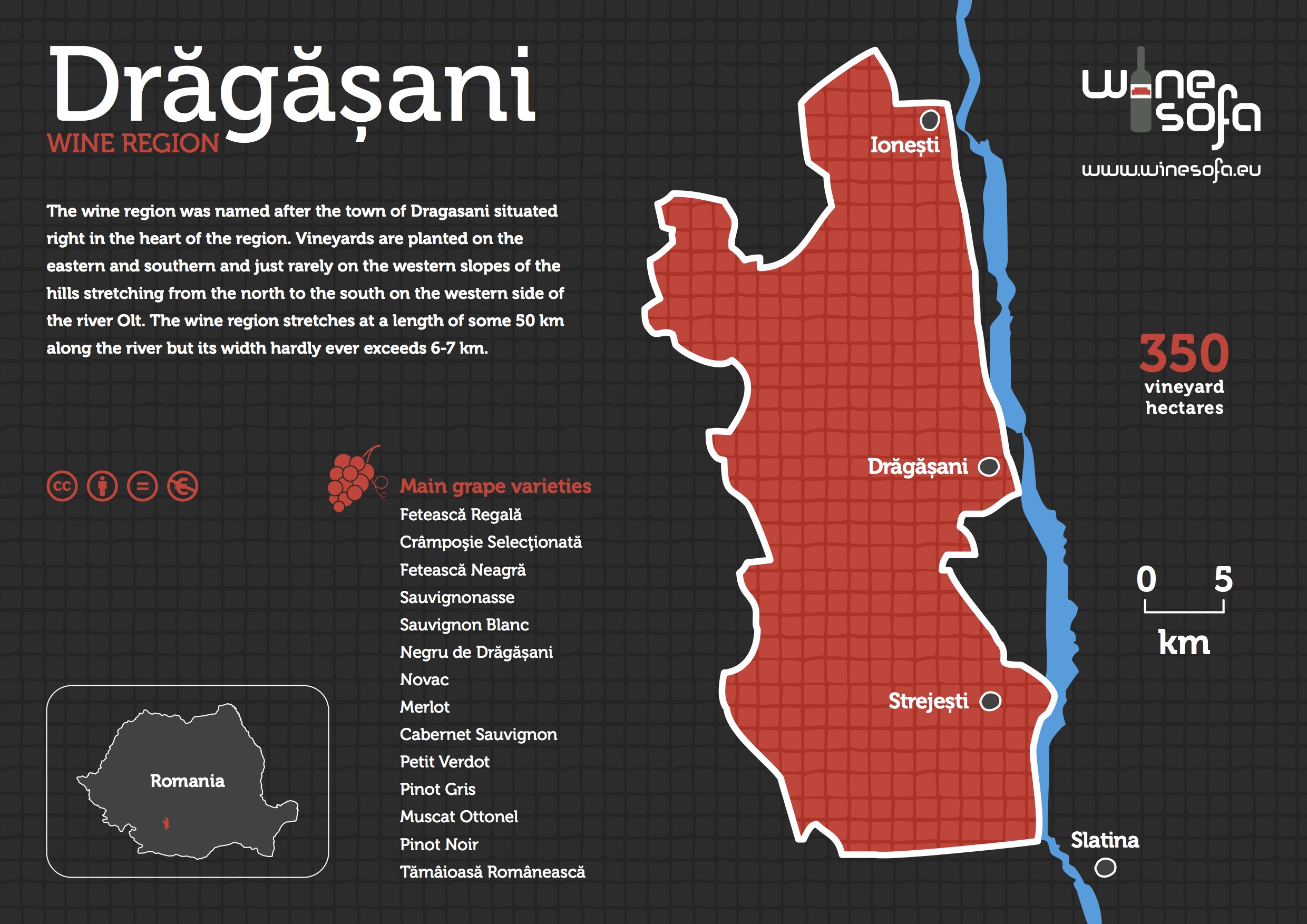 Dragasani info poster by WineSofa