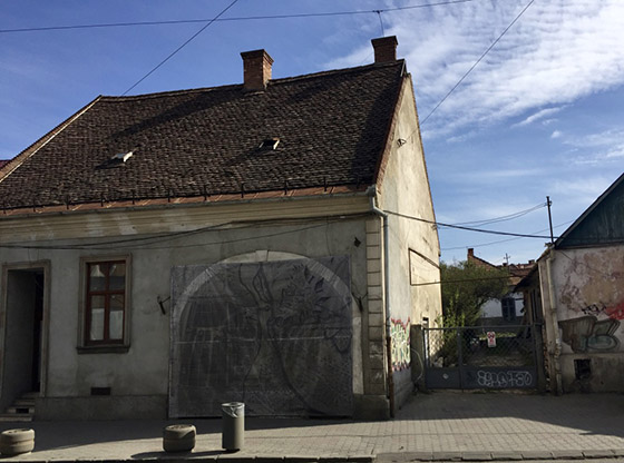 The author's favorite building in Cluj, the Hirschfeld House